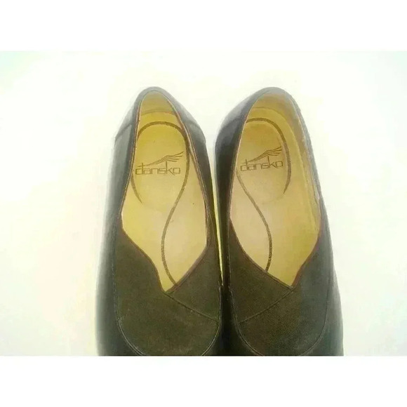 Dansko Womens Ann Slip On Shoes Black Leather Round Toe 7.5-8 EUR 38 - Picture 5 of 9